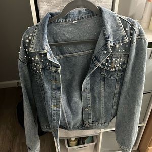 Brand New - Bride Pearl Denim Jacket